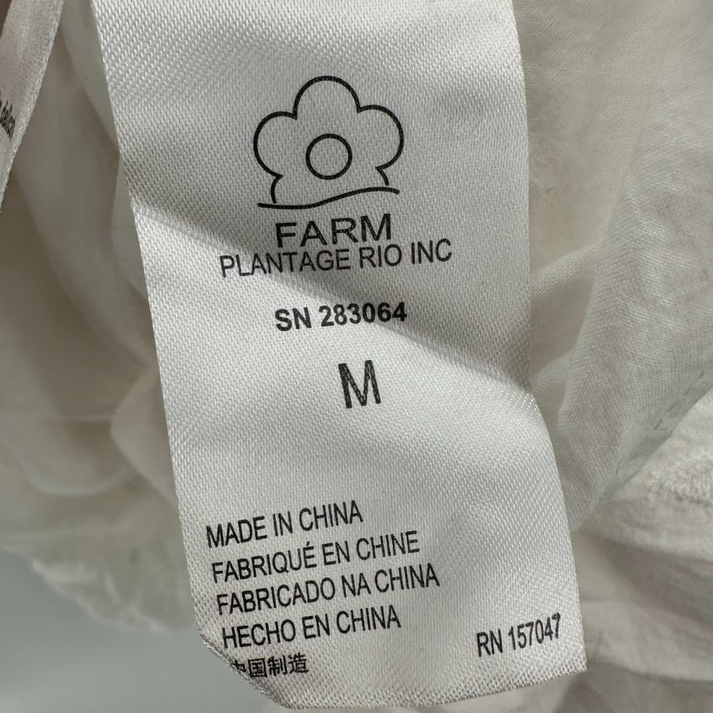 FARM Rio White Tiered Lace Midi Dress - Picture 11 of 15